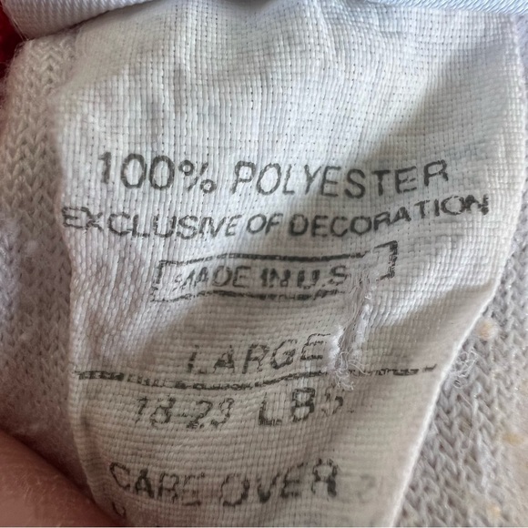 VTG Carter’s Christmas Bear Footed Sleeper Terrycloth Night Before Christmas Lrg - Picture 12 of 15